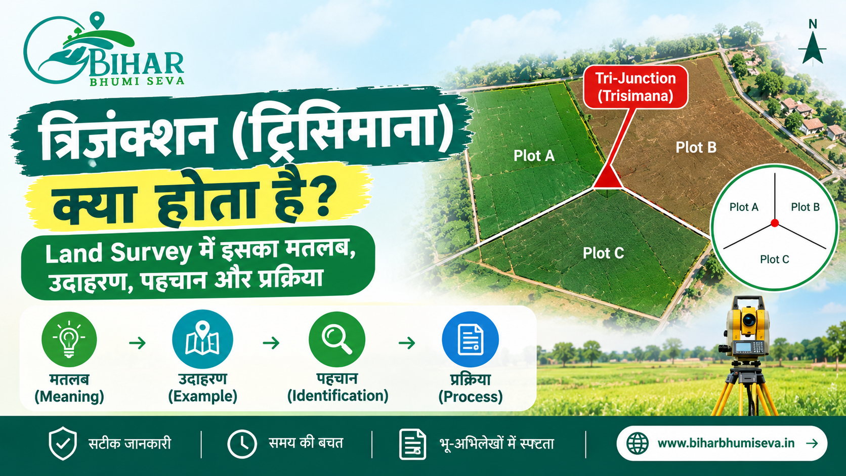 What Is a Tri-Junction (Trisimana) in Land Survey? Meaning, Example &amp; Identification Process